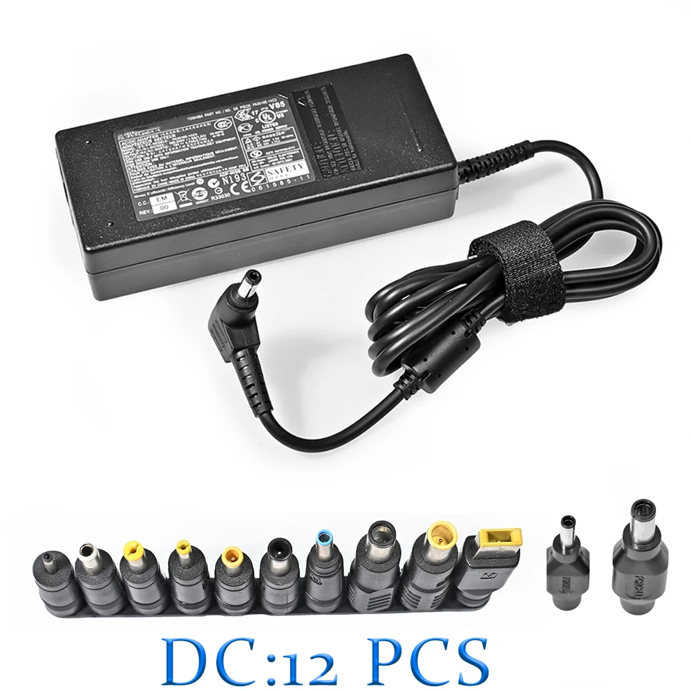 19V 4.74A 90W Universal Power Adapter Charger For Acer Asus Dell HP Lenovo Samsung Toshiba 18.5V 19.5V 20V AC Cord Included