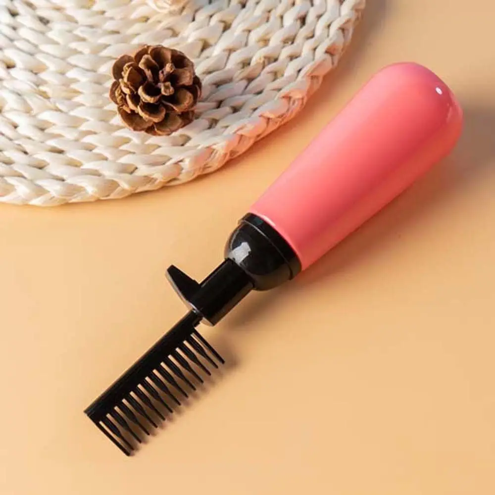 Cosmetic Container Lotion Dispensing Refillable Empty Bottle Hair Dye Bottle Hair Colouring Comb Bottle Applicator Hairs Brush