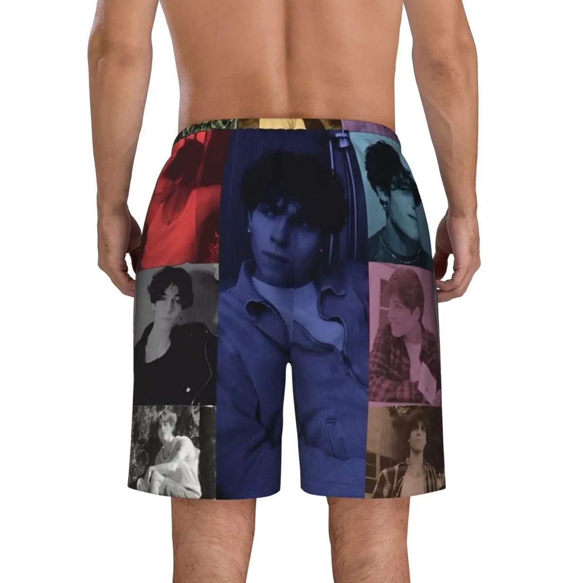 ผู้ชายกางเกงขาสั้น Sturniolo Triplets กางเกงว่ายน้ําแฟชั่น Matt Eras ทัวร์โปสเตอร์ Quick Dry Surfing Hot Oversize กางเกงขาสั้นชายหาด