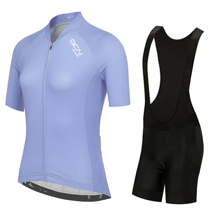 Ensemble de maillots de cyclisme à manches courtes pour femmes, vêtements de course de VTT, shorts de cyclisme, été, 2024