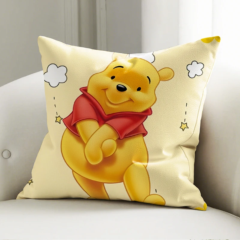 

Disney Winnie the Pooh Pillow Case Soft Cushion Cover for Sofa Bedroom Kids Room Disney Decor Throw Pillowcase