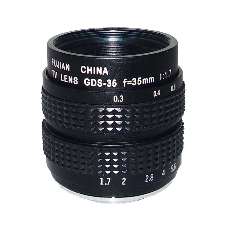 

New Lens 35mm Fujian F1.7 Manual Iris C Mount Lens