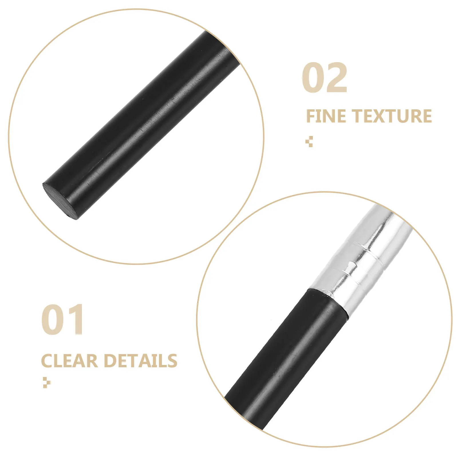 Juego de 3 pinceles delineadores de ojos con cabezal en ángulo y mango largo para un control preciso de la línea, aplicador multifuncional para ojos y labios