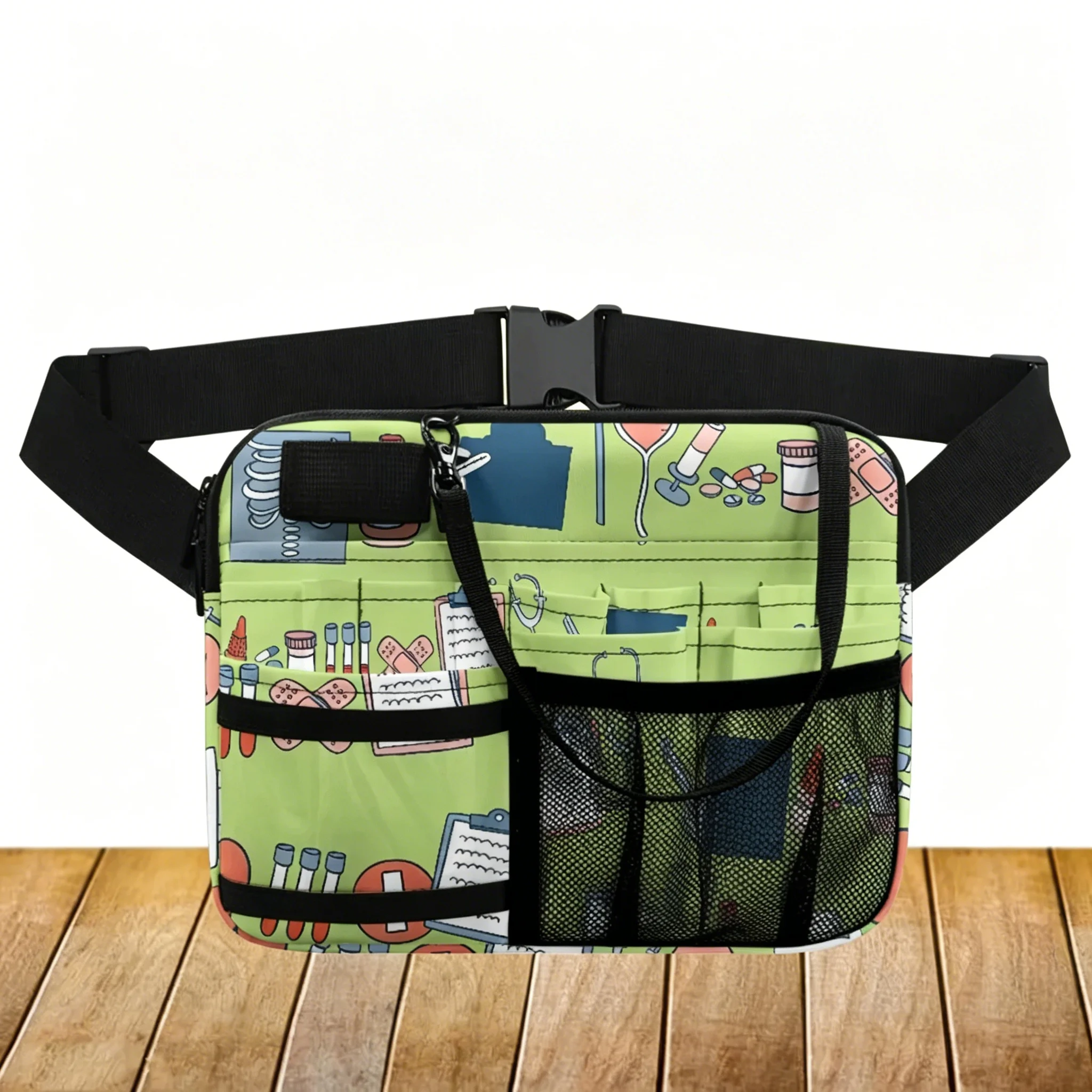 Pink Medical Theme Waist Bag - alternate angle