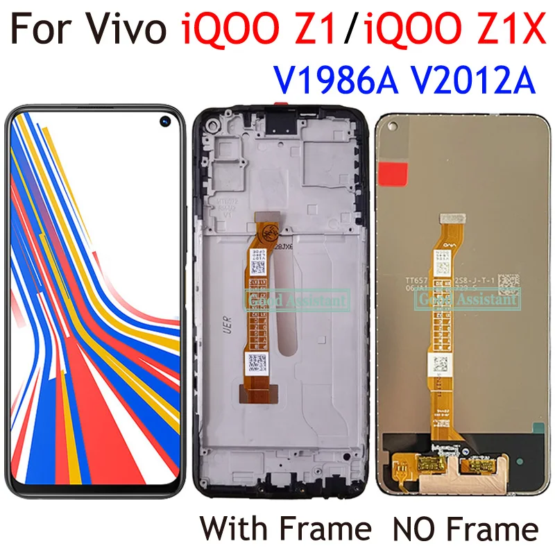 Black 6.57 inch For Vivo iQOO Z1 5G V1986A LCD Display Touch