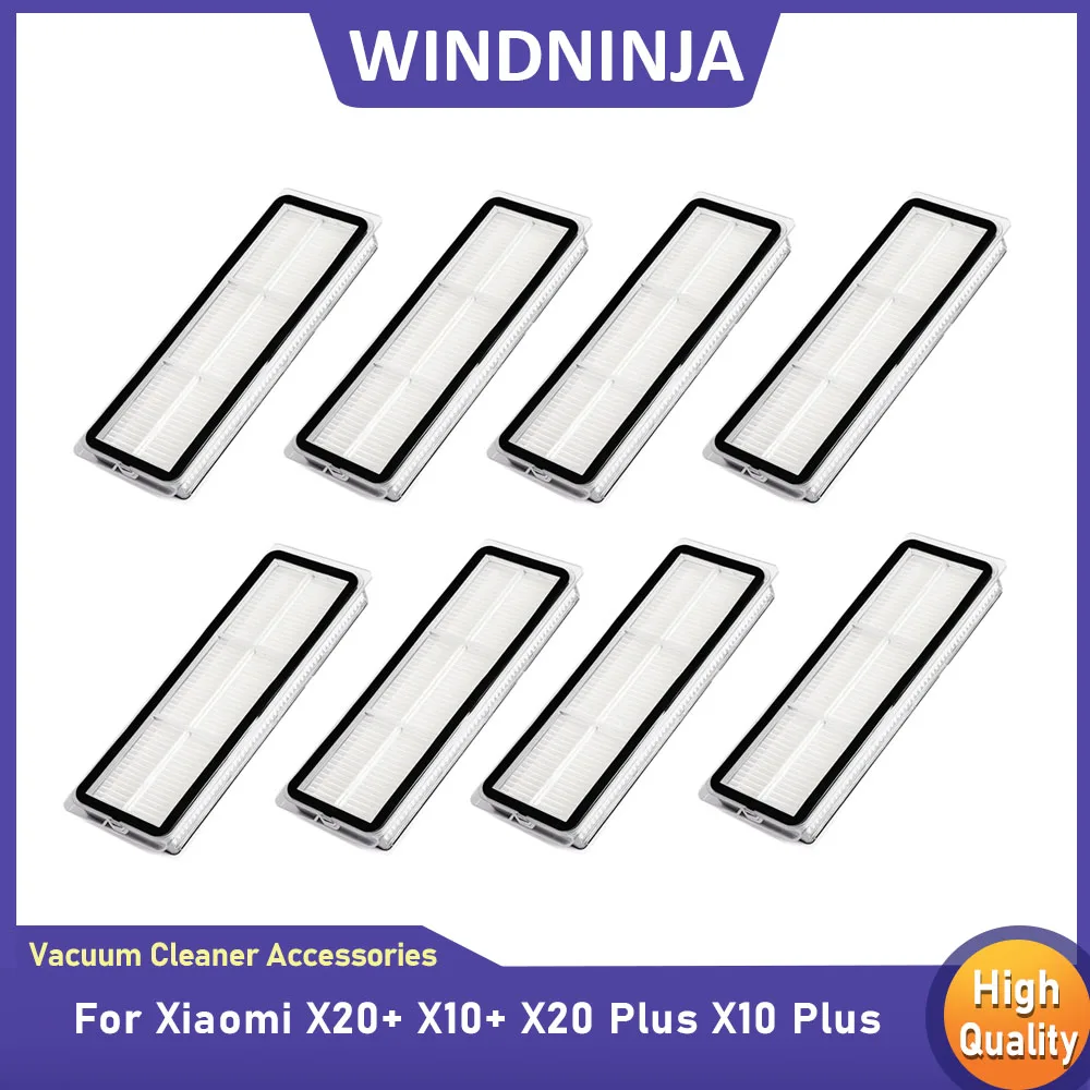 Washable Filter with Brush Spare Parts For Xiaomi X20+ X10+ X20 Plus X10 Plus Robot Vacuum Mesh Dust Box Filter Core Accessories