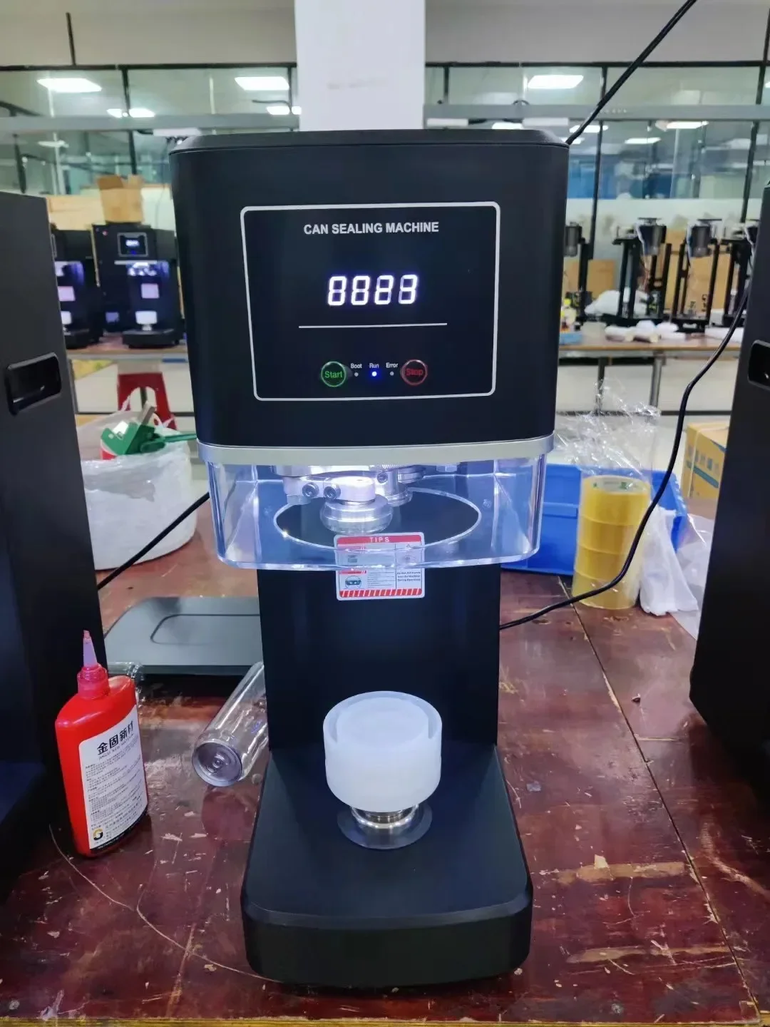 Plastic PET Tin Jar Aluminum Beer Soda Cans Seamer Intelligent Can Sealing Machine Non Rotary 3S Full Automatic  Size Customized