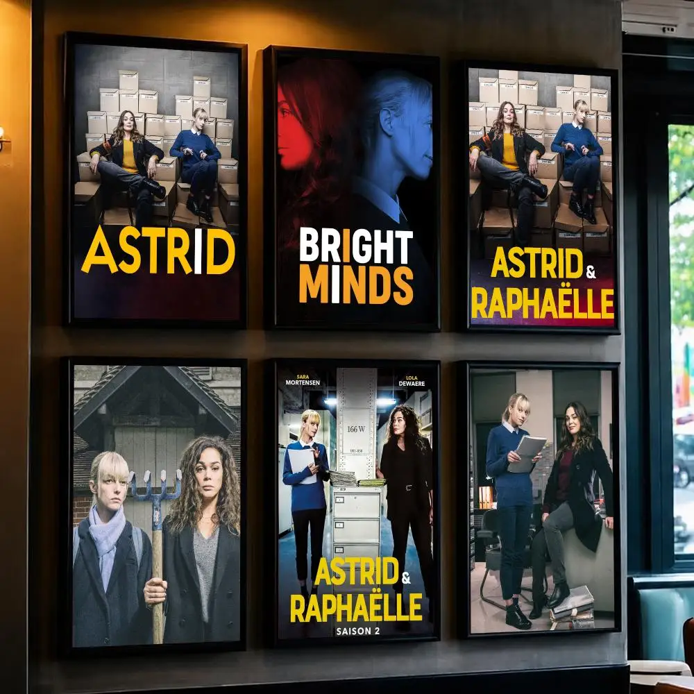 tv series A-Astrid et Raphaelle-E Poster Minimalist Wall Sticker for Cafe Office Bar Home Decor and Gift