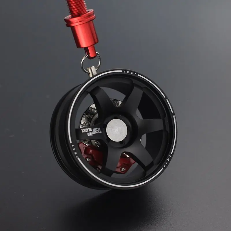 Car Styling Rearview Mirror Auto Pendant Ornament Alloy Wheel Interior Hanging Key Chain Decorations Accessories