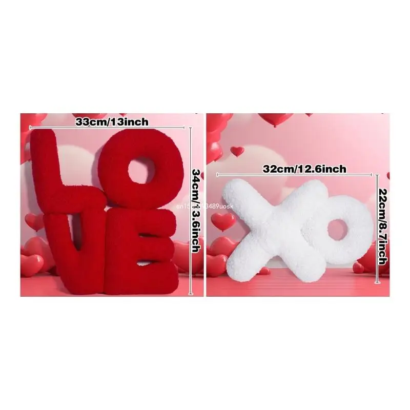 LOVE XO Cushions Colorful Pillows LOVE XO Decorative Throw Pillows PP Cotton Soft Creative Lover Gift
