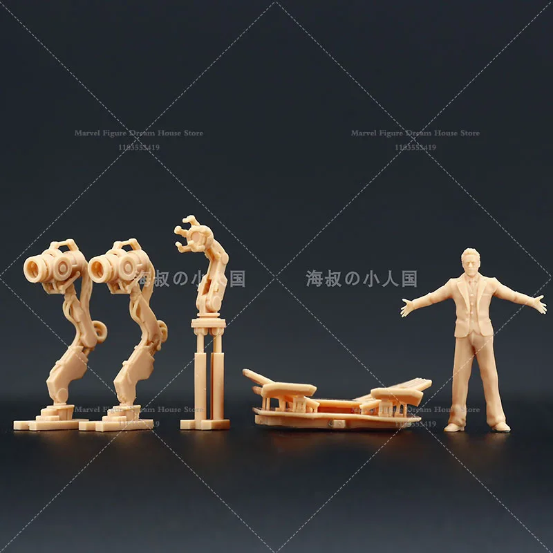 A035 Miniatur-Sandtisch im Maßstab 1:64 im Maßstab 1:43, Simulationsszene, Puppen, Tony Armor, Entfernungstisch, unpanited, weißes Minifigurenmodell