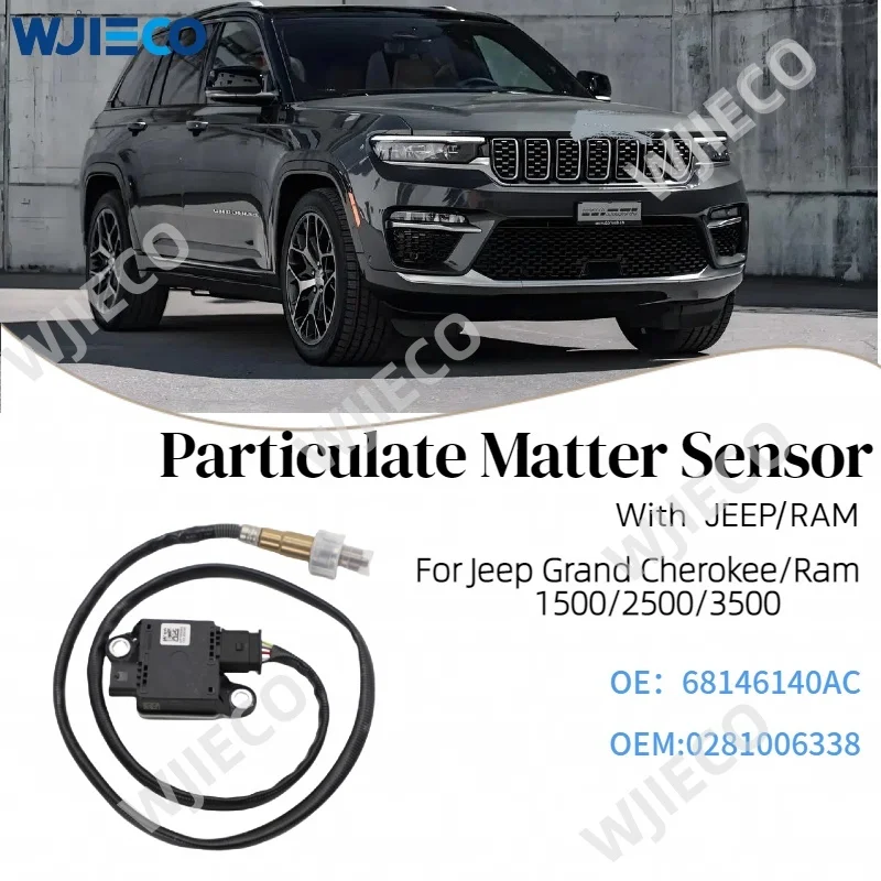 

68146140AC 1PCS Diesel Exhaust Particulate Sensor For Jeep Grand Cherokee RAM 3.0L V6 2014-2019 2014-2017Ram 1500 3.0L V6