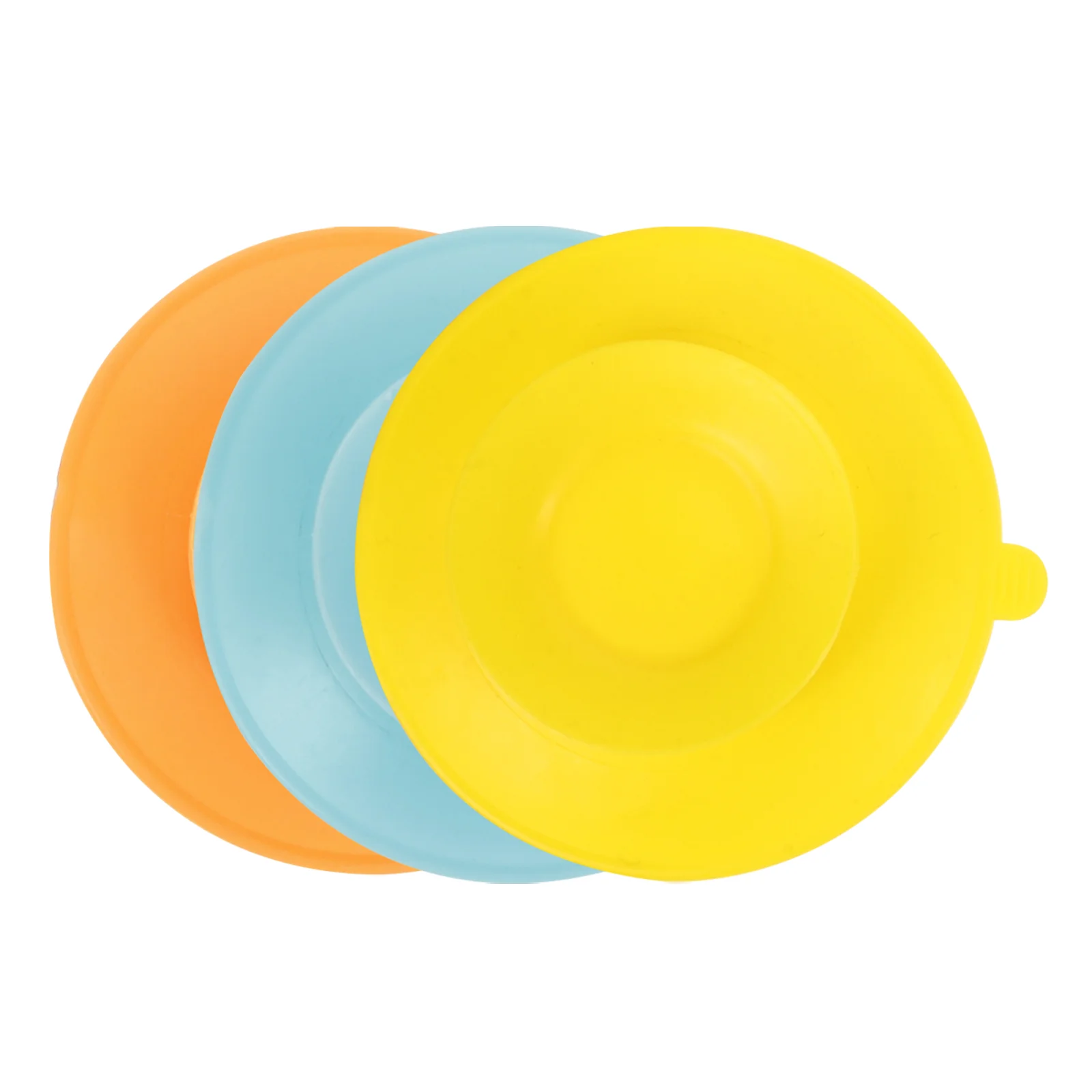 Suction Cup Stickers Dish Silicone Sucker Infant Tableware Double-sided Plate Suckers Bowl Bowls for Baby