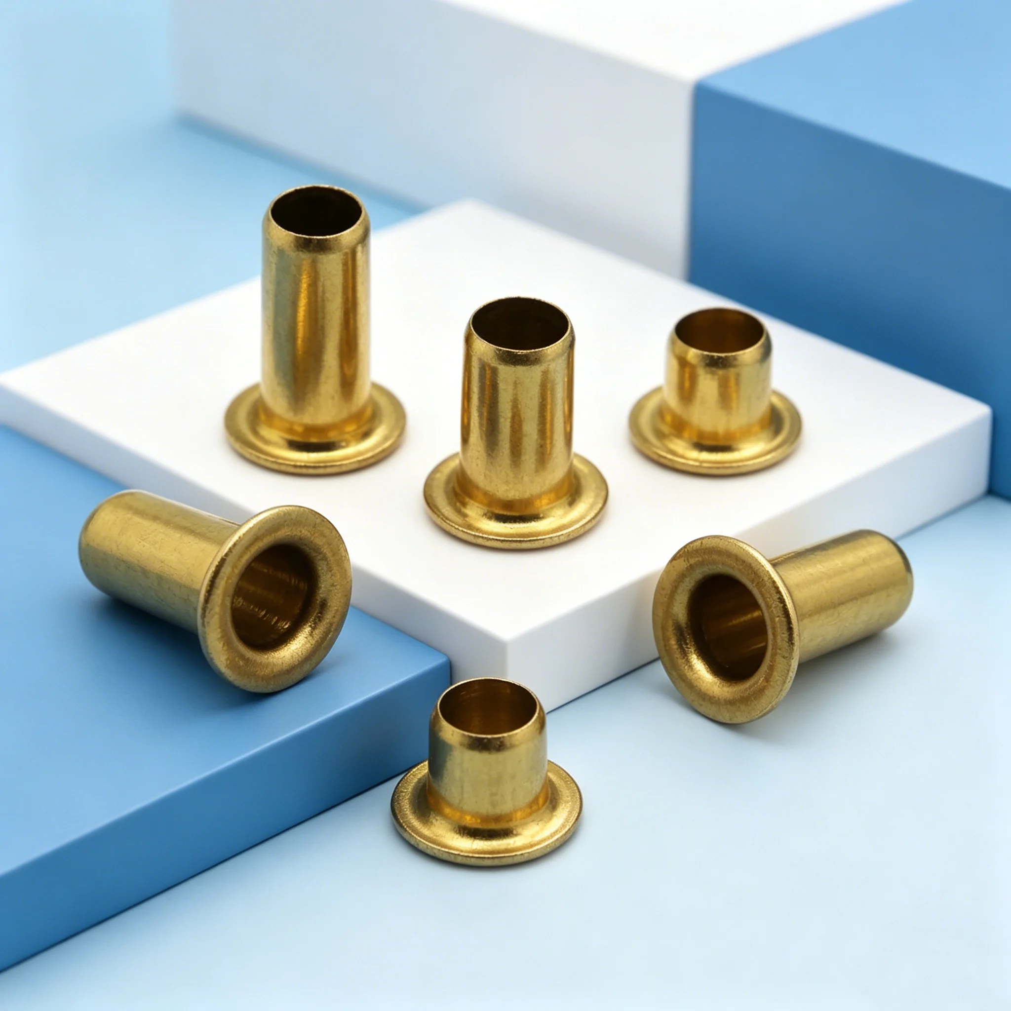 M0.9 M1.5 M1.7 M2 M2.5 M3-M6 GB876 Kupfer-Hohlnieten Messing-Rohrnieten Doppelseitige PCB-Leiterplatten-Verbindungsmuttern – Detail 5