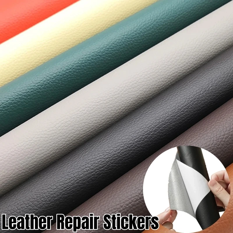 

Self Adhesive Leather for Sofa Repair Patch Furniture Table Chair Sticker Seat Bag Shoe Bed Fix Mend PU Artificial Leather Skin