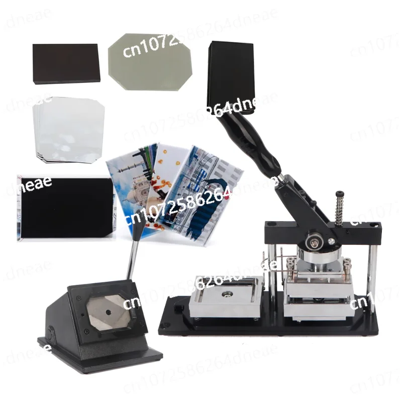 

Manual 80*53mm Rectangular Magnetic Fridge Card Press Machine Square Badge Button Making Machine for Restaurant Industries New