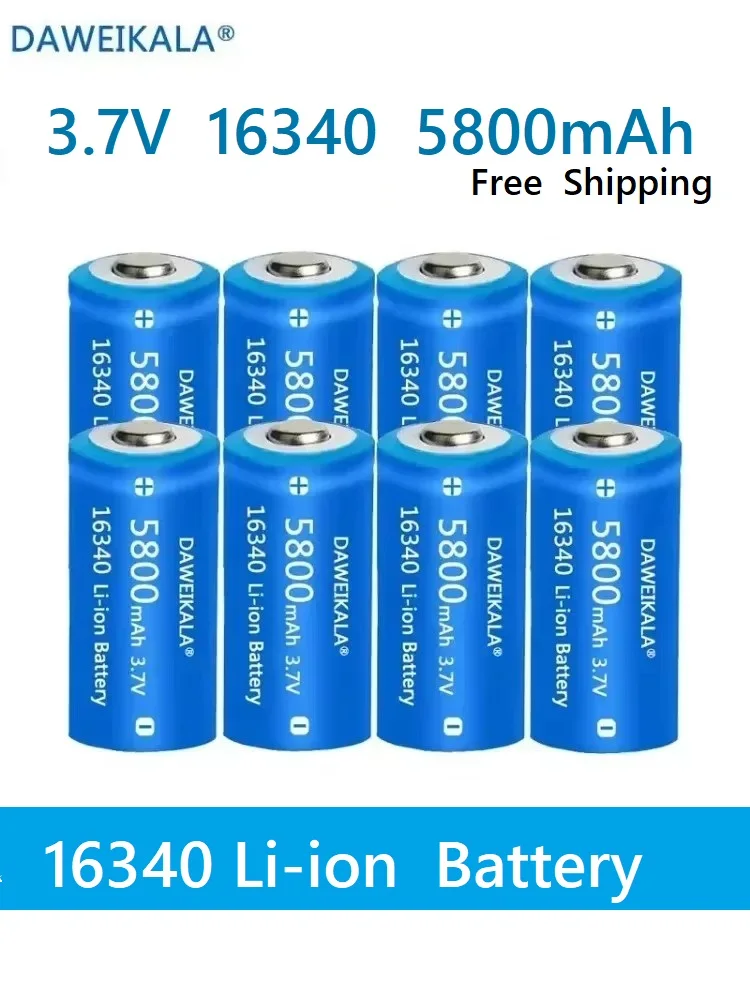 2023 Daweikala marque CR123A 3V batterie au Lithium CR123 123A CR17345 16340 pile bouton, utilisée pour la batterie principale sèche caméra Flashli