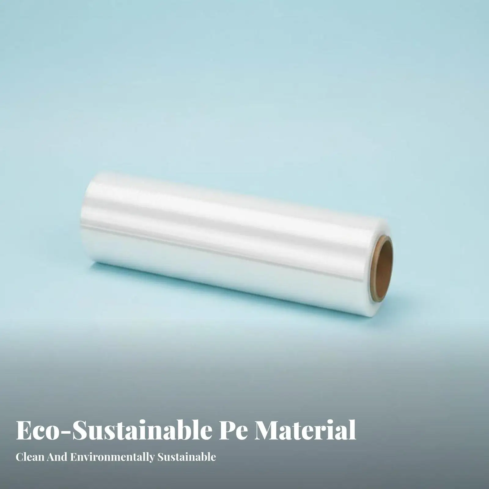 Industrial Stretch Wrap Film PE Material for Moving Boxes Puncture Resistant Cling Wrap with High Tack Surface