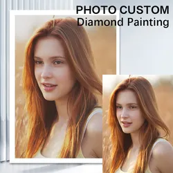 RUOPOTY Personalized Custom Photo Diamond Painting 5d Diy Private Customized Diamond Embroidery Full Round Square Diamonds Art