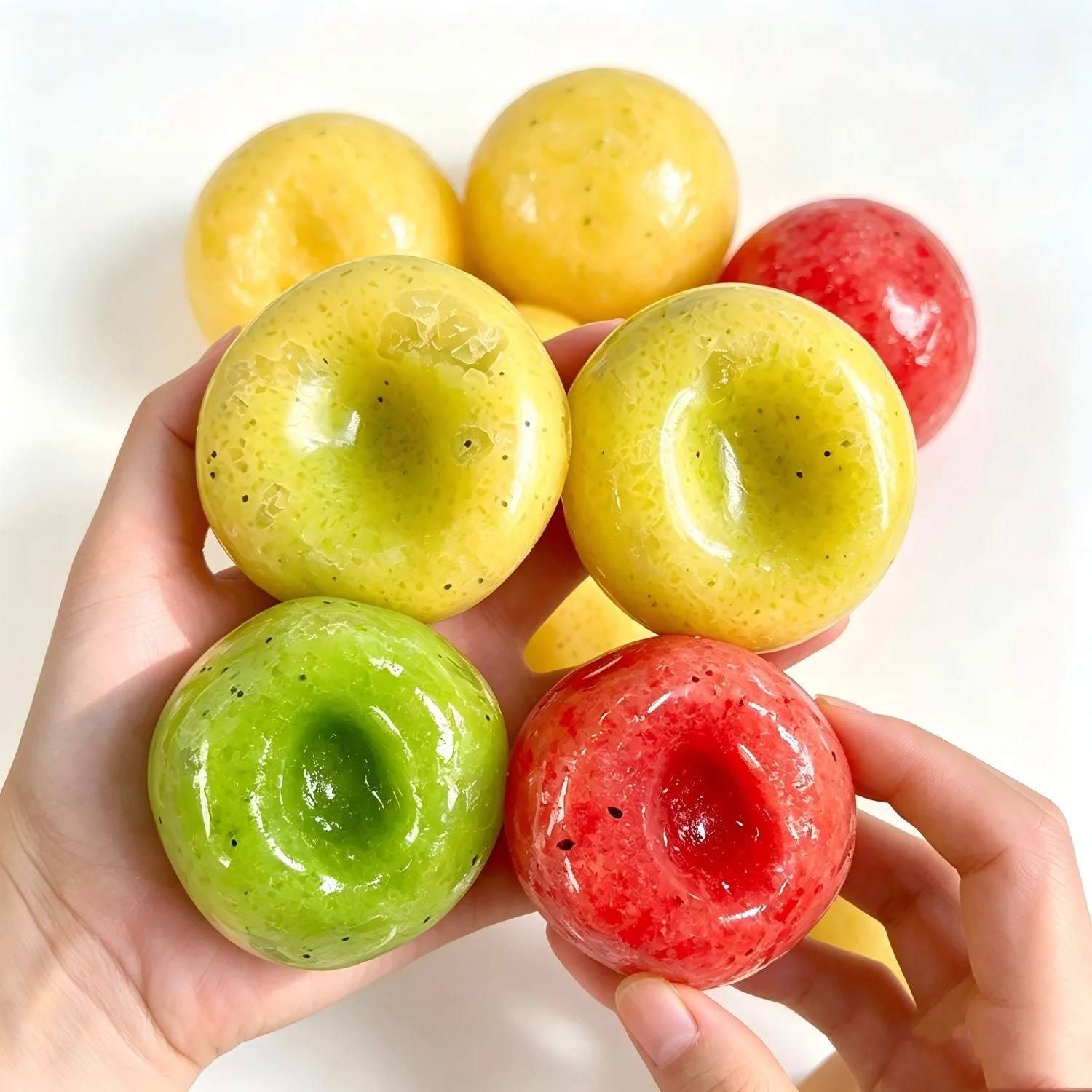 Rustling sound Noisy Realistic Fruit Soft Squeeze Ball Watermelon Potato Kiwi Sensory Fidget Toy Portable Anxiety Relief Gift