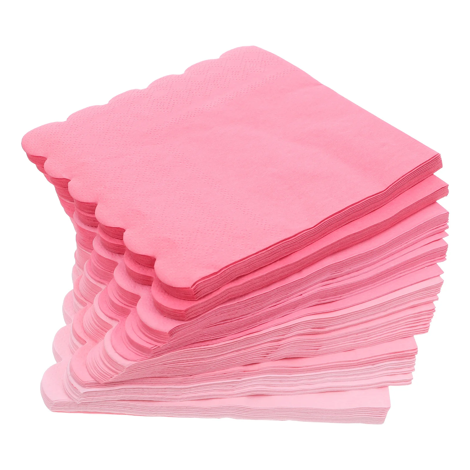 100枚入り ピンクグラデーションペーパーナプキン 使い捨て エレガントなパーティーナプキン 結婚式 誕生日 テーブル ディナー デザート用