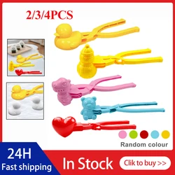 2/3/4PCS Duck Rice Mold DIY Sushi Molds Snowball/Rice Ball Maker Clip with Handle Winter Snow Toys Cute Animal Rice Shaper