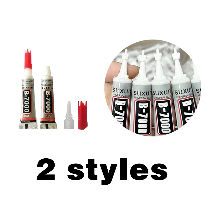 SUXUN B7000 Super Glue 3ml Pack of 5/10/20/50pcs Mobile Phone Touch Screen Adhesive for DIY Repair Diamond Jewelry Glass