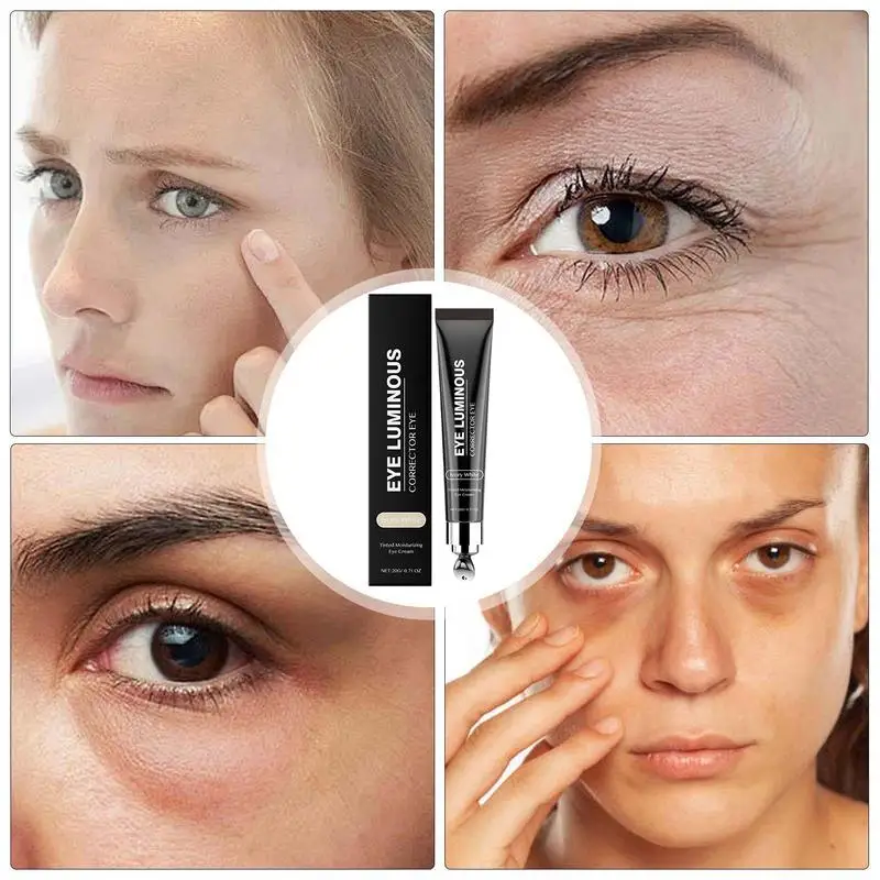 Tinted Moisturizing Eye Cream คอนซีลเลอร์ตา 20g คอนซีลเลอร์ครีม Under Eye คอนซีลเลอร์ครีมครอบคลุมความหมองคล้ําอาการบวม