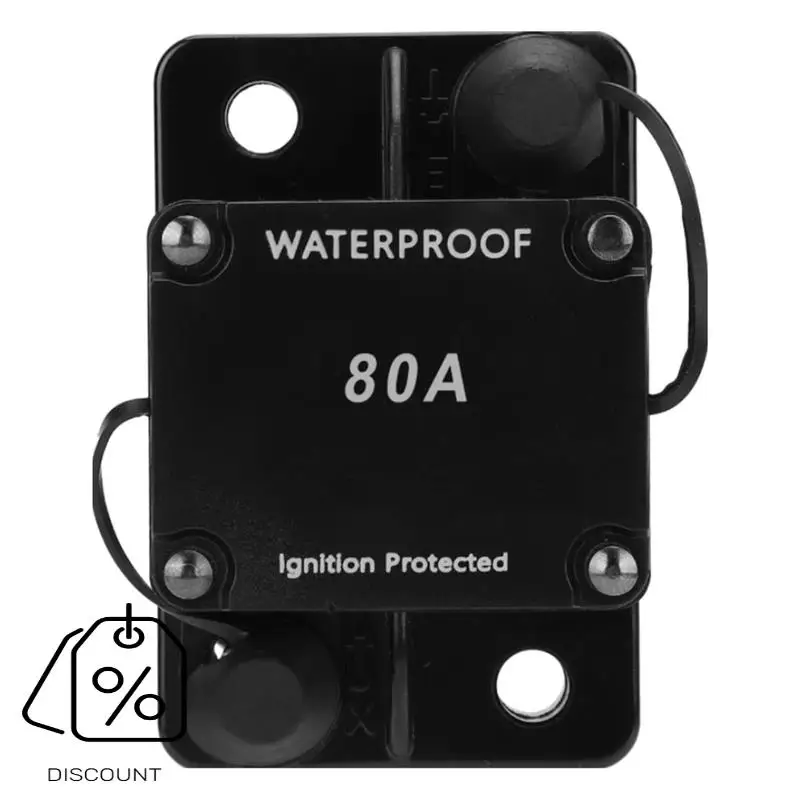 ABKJ-HT-608 Automatic Circuit Breaker Automatic Switch Fuse Holder Forcars Forother Circuit Safety Protection Systems 80A