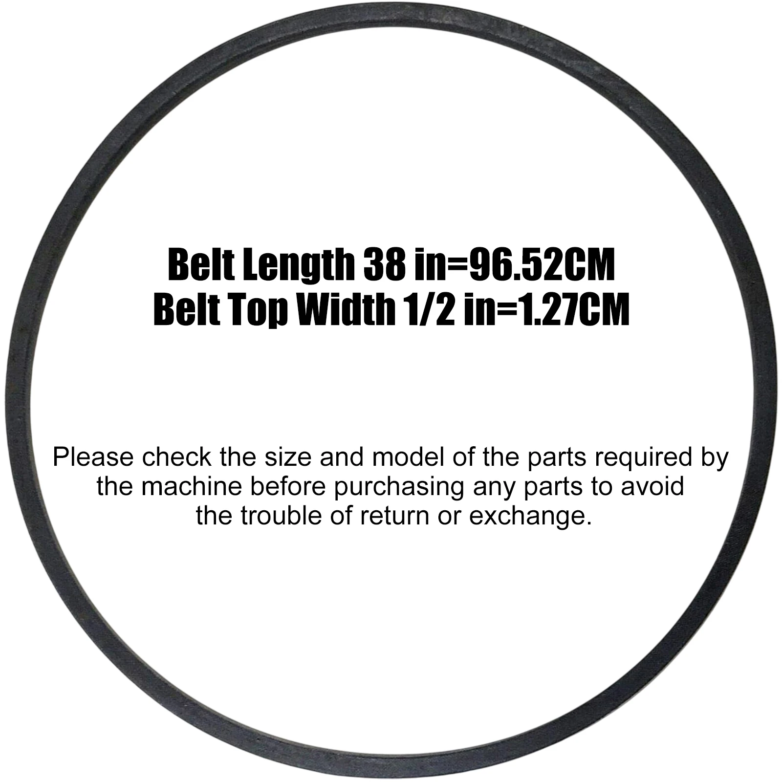 1772310 GW-1772310 Snowblower Auger Belt for Troy-Bilt 42012 42010 42033 42034 42036 Bolens 42030 Snowthrower  (1/2