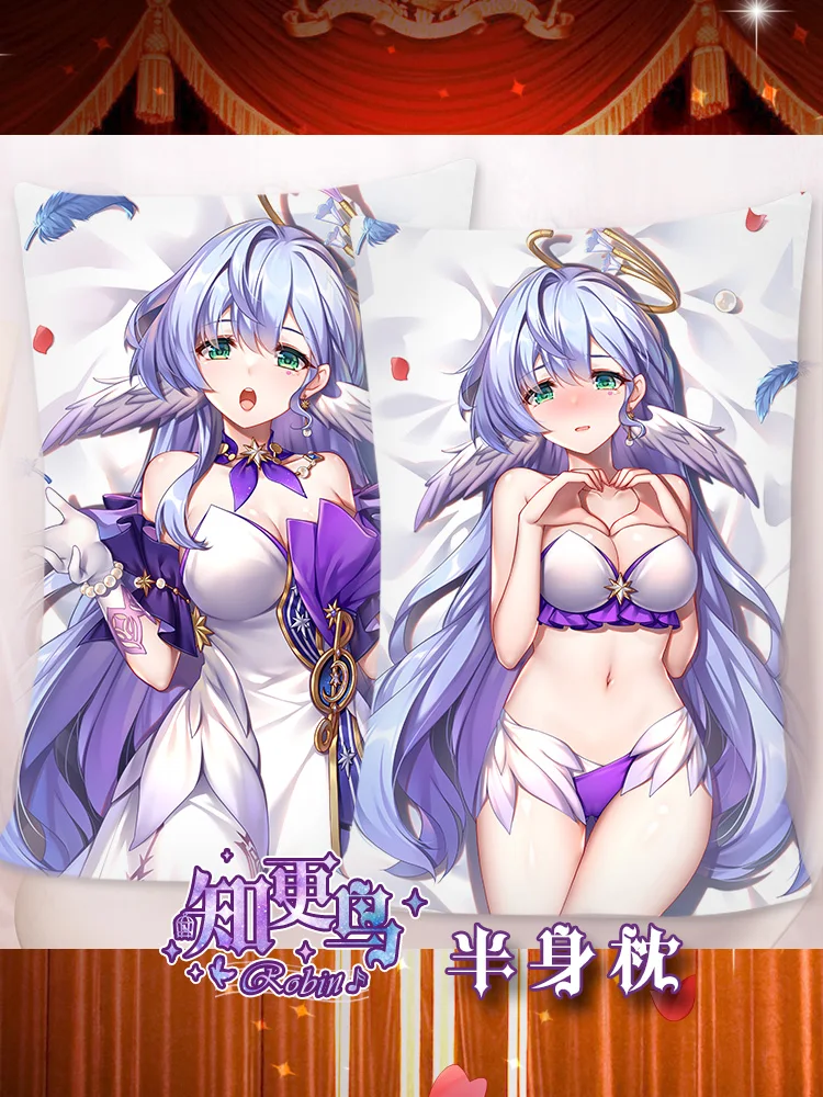 Robin Dakimakura Honkai Star Rail Hugging Full Body Sexy Pillow Case Cushion Cover Otaku Pillowcase Home Bedding Decor Gift