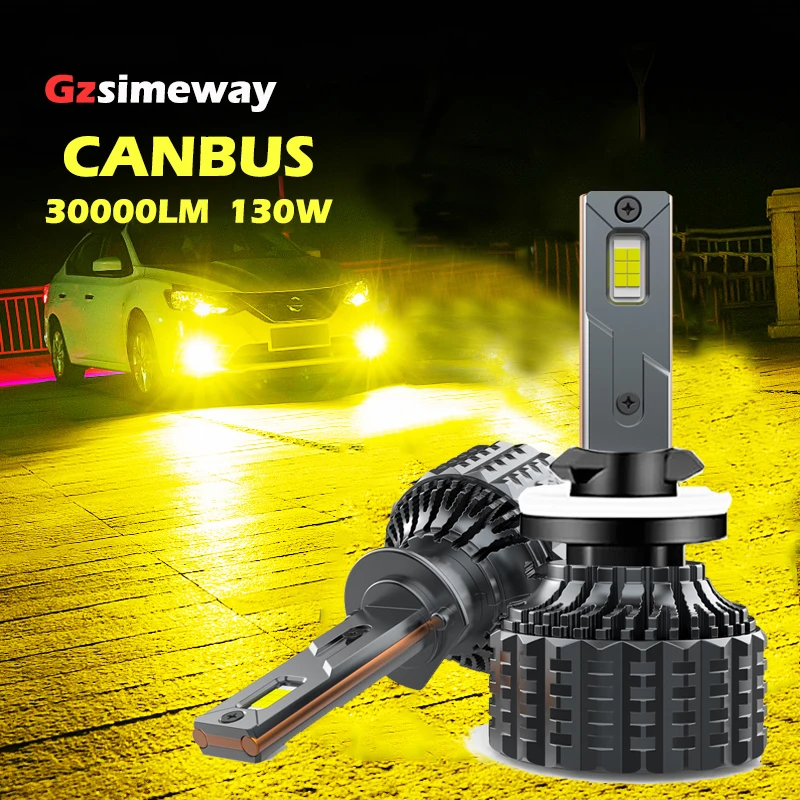 

2PCS H1 H4 H7 Led Headlights H11 H9 H3 HB3 HB4 9005 9006 9012 881 LED Canbus Car Light Bulbs 6000K Auto Fog Lamp 3000K 4300K 12V
