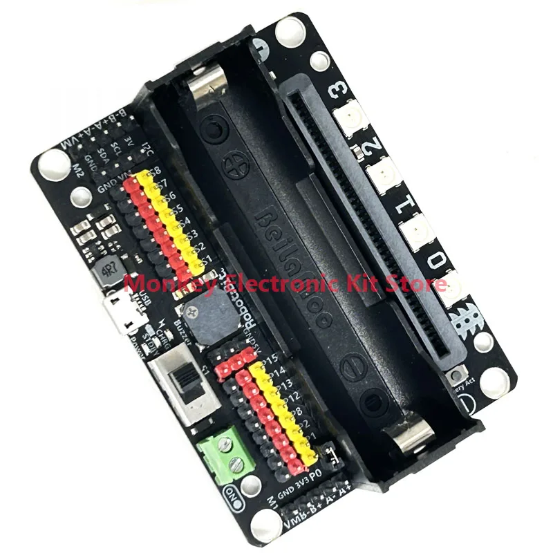 Micro:bit Expansion Board Elementary and Middle School Starter Robotbit V2.0 Python Programming 18650 Li-ion Industrial Battery