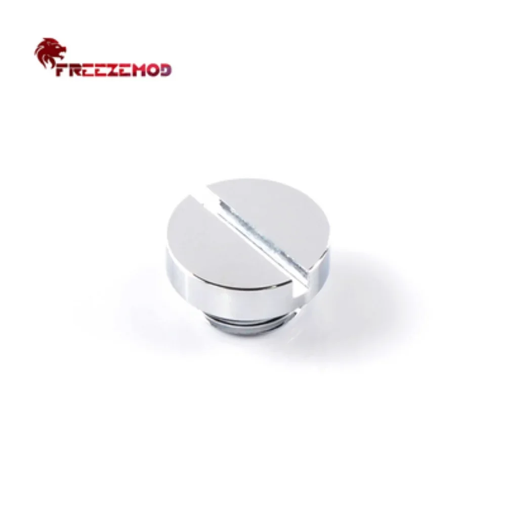 FREEZEMOD Brass End Plug Black/ Gun/ Silver Smooth Faced Water Stop Coin Shaped G1/4 Plug Water Cooling Accessory PC MOD GDT-YZ