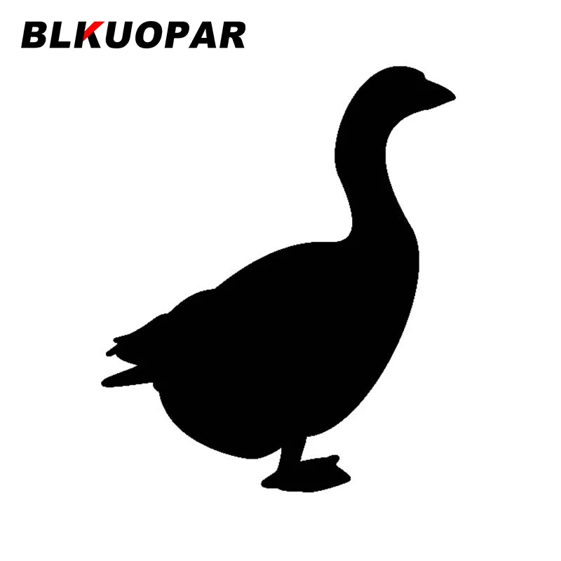 BLKUOPAR For Goose Silhouette Car Stickers Cartoon Occlusion Scratch Decals Personality Waterproof Vehicle Car Door Protector