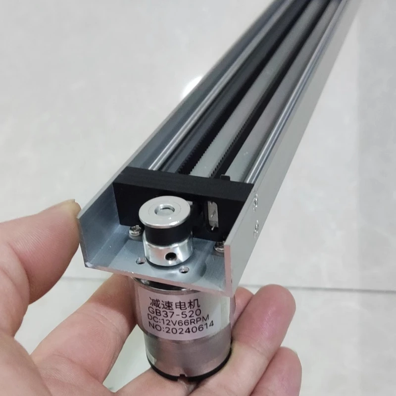 520 DC geared motor, linear sliding table module, with limit switches at both ends