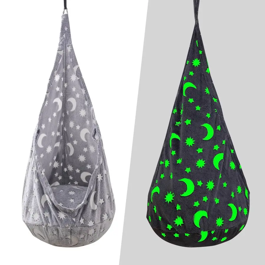 

Подвесное кресло-качели, сенсорное кресло-качели с надувной подушкой из ПВХ, подвесное кресло-гамак для использования в помещении и на улице