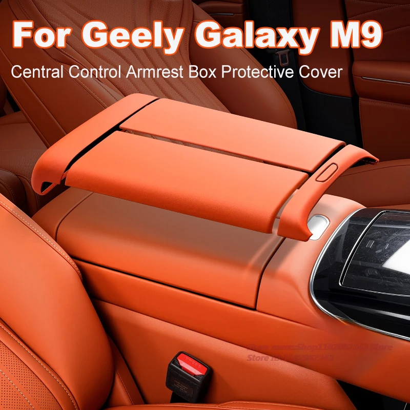 

For Geely Galaxy M9 Armrest Box Protective Cover Central Control Button Panel Air Conditioning Frame Car Interior Accessories