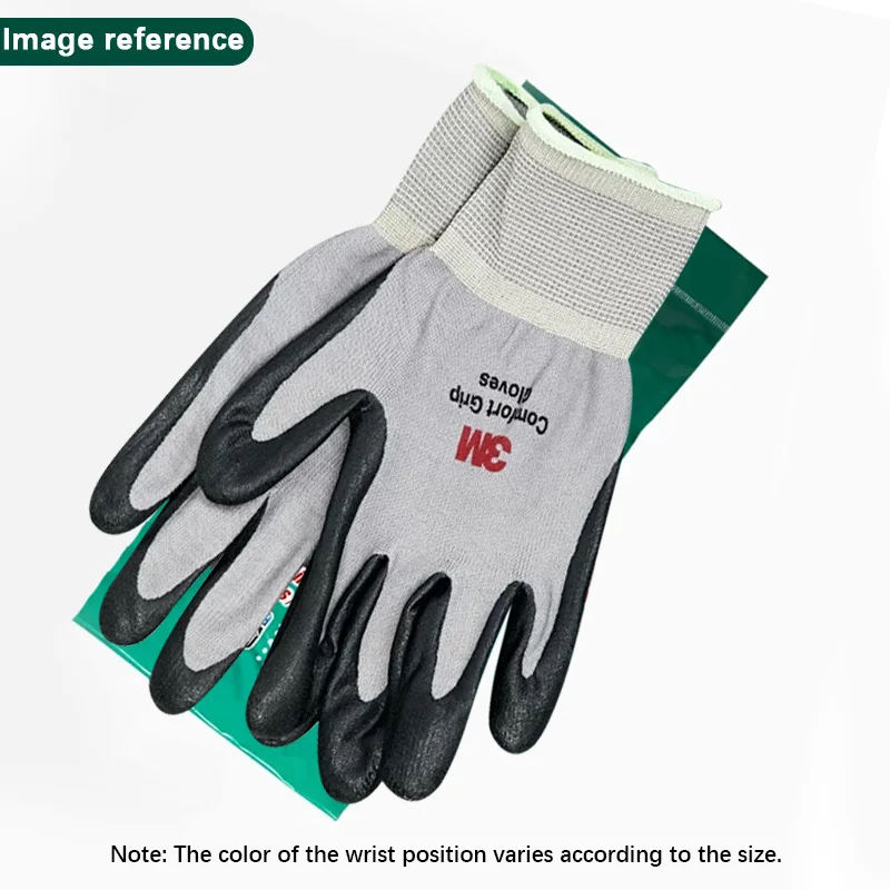 3M Comfort antislip slijtvaste handschoenen met nitrilcoating, ademende industriële beschermende handschoenen voor buitenveiligheid