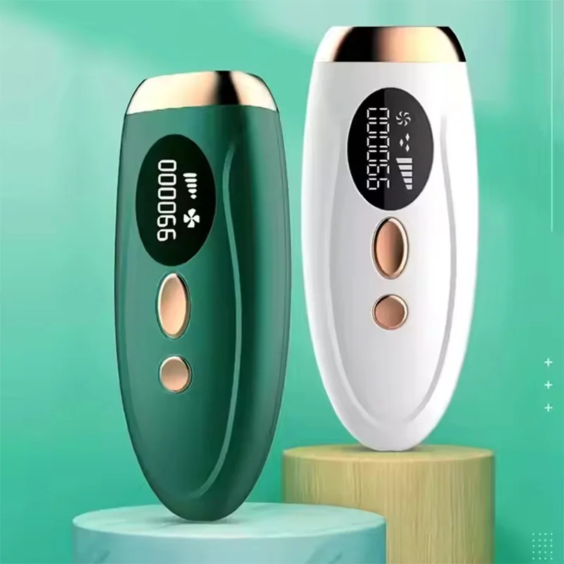 The most popular handheld portable permanent hair removal IPL light-emitting diode laser device for home use by women view 6