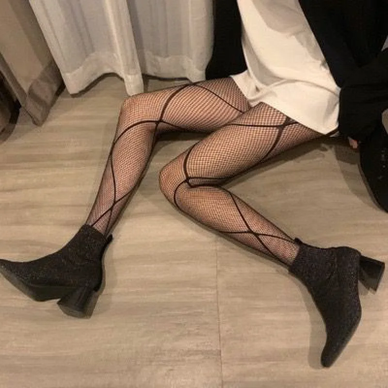 Damen Netzstrumpfhose, schwarze Netzstrümpfe für Damen, Strumpfhosen, Leggings