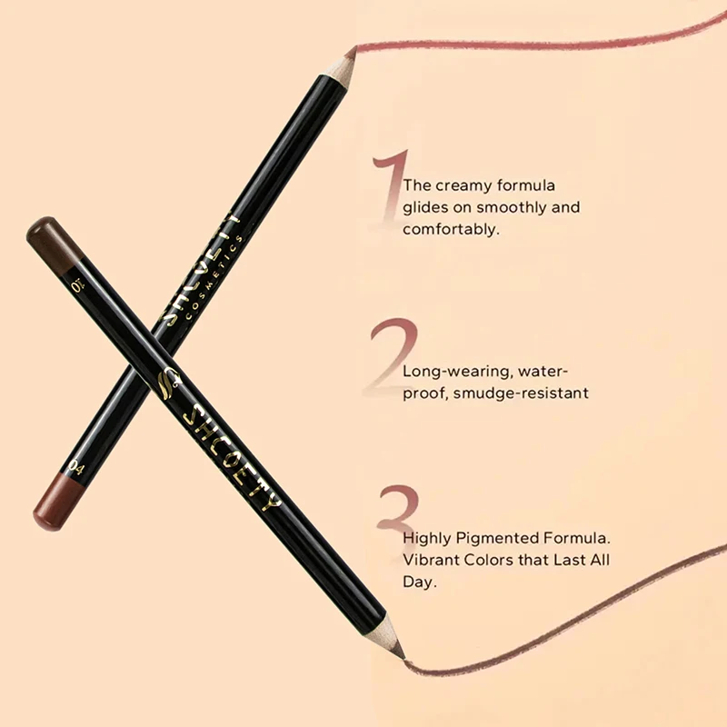 Lip Liner Long-lasting Non-Bleaching Velvet Matte Lip Liner Waterproof Natural Contour Lip Liner Makeup Lip Liner Non-stick Cup