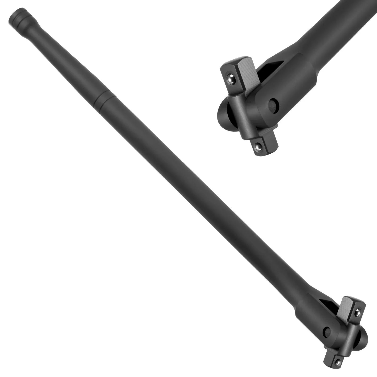 

Dual Drive Breaker Bar 3/8 Inch and 1/2 Inch Drive Breaker Bar Tool with 360° Rotatable Head Spring Load Ball Bearing for Nuts