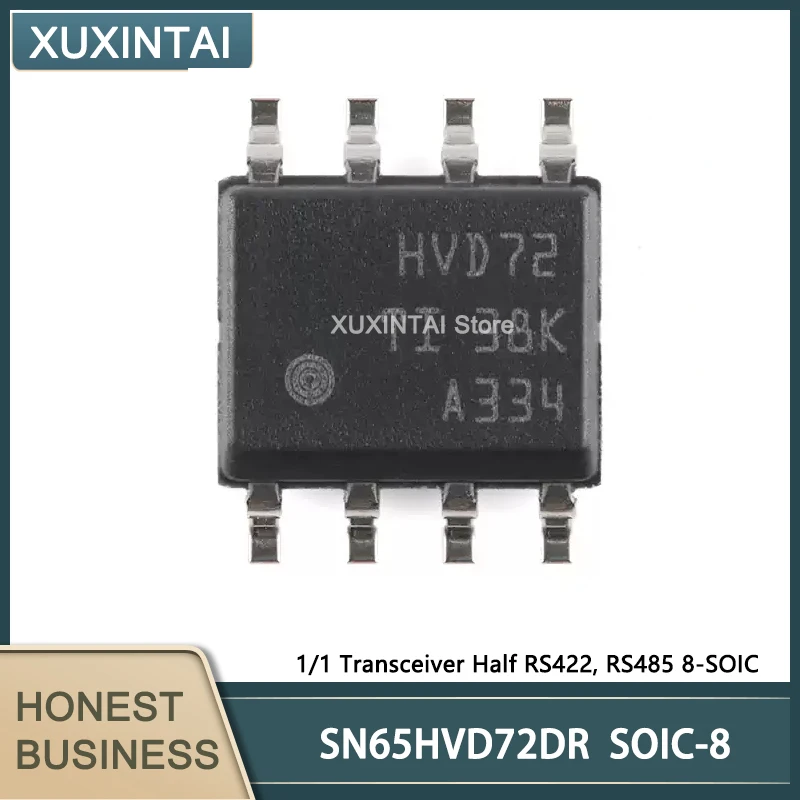 20Pcs/Lot  New Original  SN65HVD72DR  SN65HVD72 1/1 Transceiver Half RS422, RS485 8-SOIC