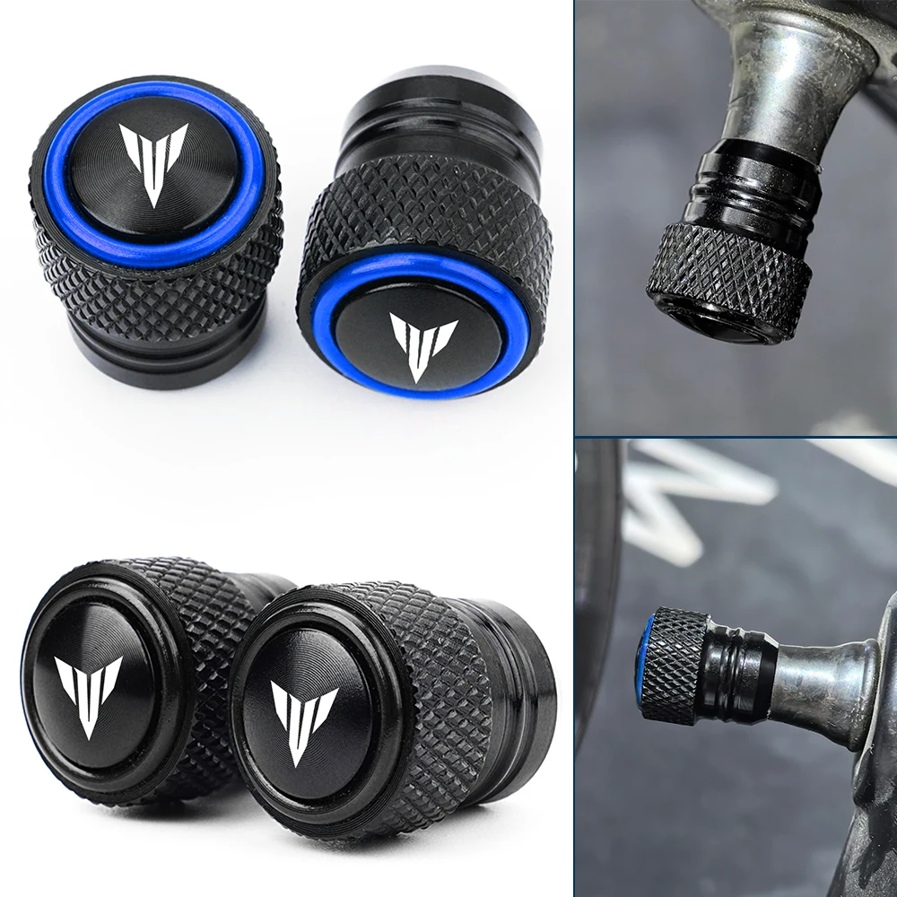 

For Yamaha MT09 MT07 MT03 MT10 MT01 MT25 MT125 MT 09 07 03 10 25 Accessories Motorcycle Wheel Tire Valve Caps Stem Caps Aluminum