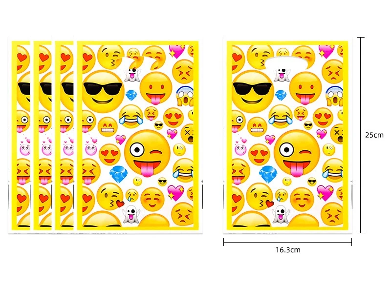 136p Emojis Smiles موضوع مجموعة أدوات المائدة للحفلات أطباق أكواب ورقية للاستعمال مرة واحدة مهرجان عيد الميلاد الاحتفال لوازم الديكور الطرف