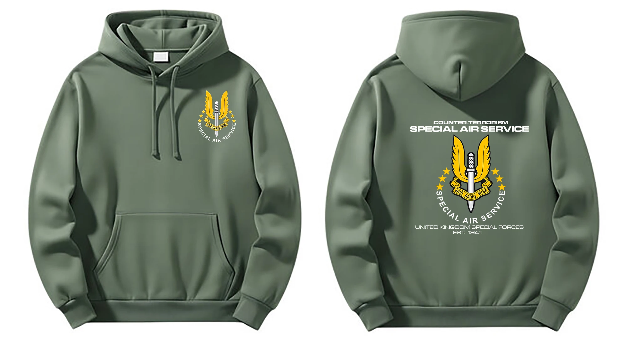 

SAS Special Air Service British Army Sweatshirts Hoodies Military Pullover Streetwear Harajuku Sweatshirt Hooded Fashion Hoodie