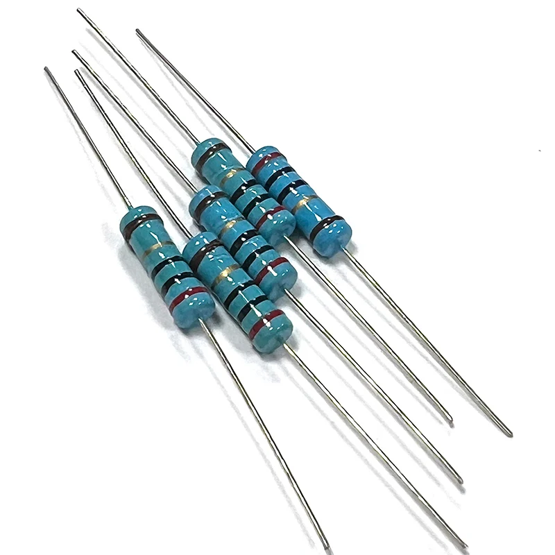 20pcs 2W 2R 20R 200R 2K 20K 200K 2 20 200 Ohm R K Accuracy 1% 0.1R-10M Metal Film Resistor