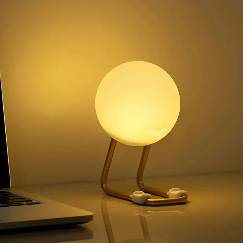 1 pz Silicone LED luce notturna lampada di ricarica USB per la casa multifunzionale supporto per telefono cellulare camera da letto regalo luce bianca/gialla