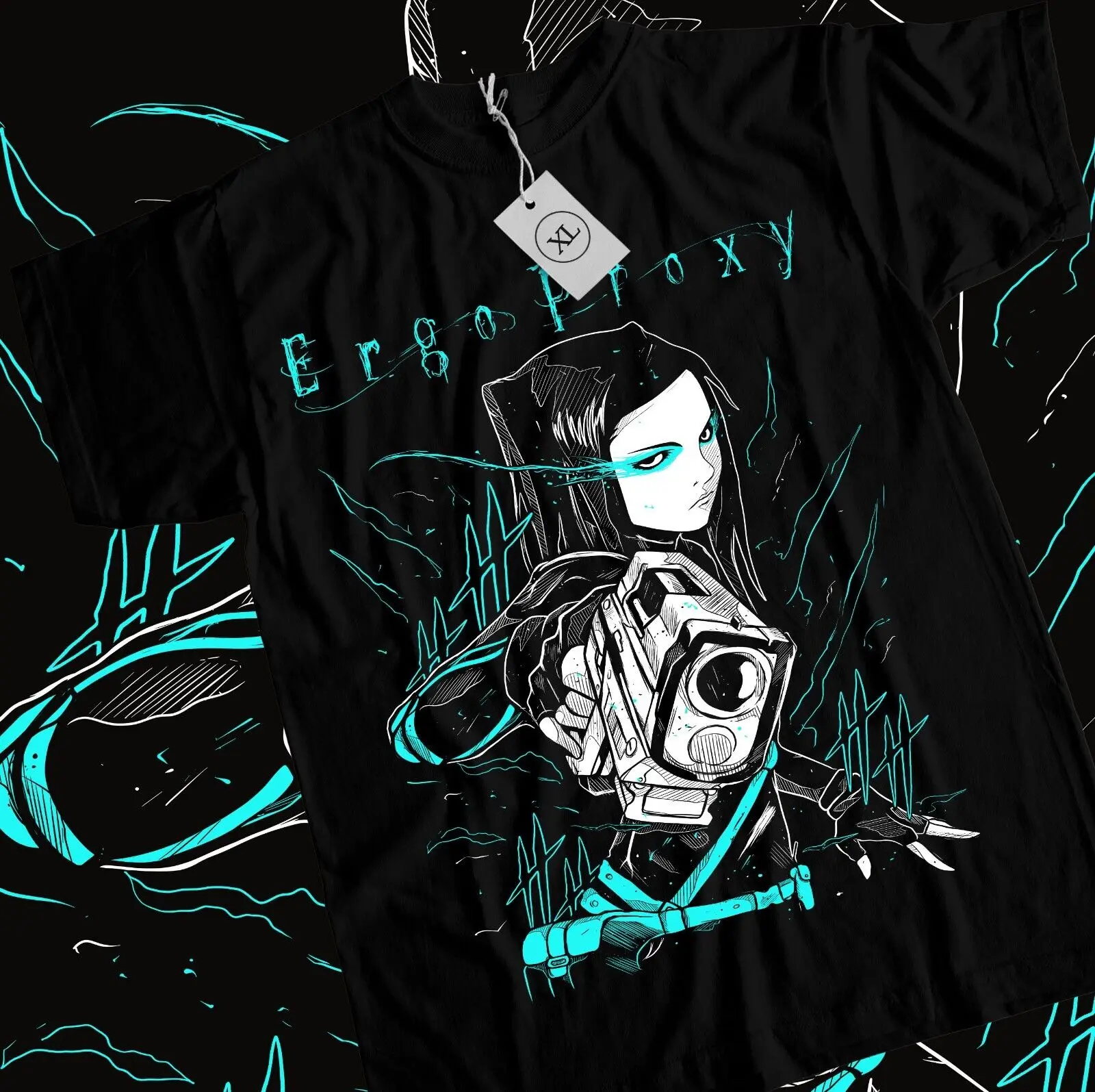 Ergo Proxy T-Shirt Re-l Mayer Anime Manga Girl Kawaii Funny Gift Shirt All Size